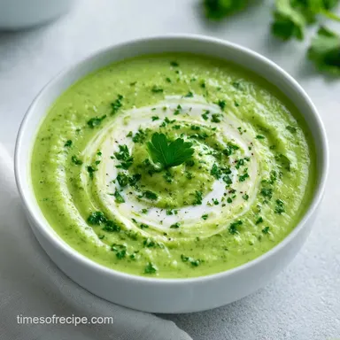 Creamy Zucchini and Squash Soup for 4 Recipe Card