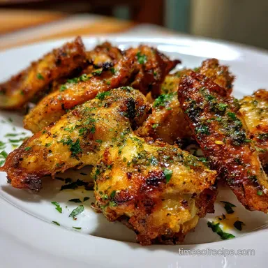 Baked Chicken Wings Recipe for 4 Servings