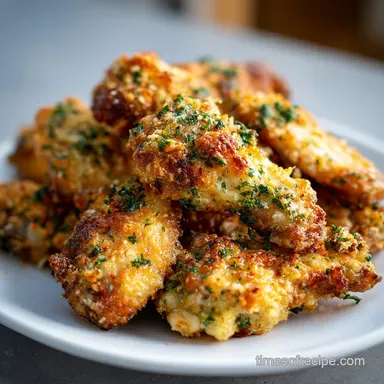 Lemon Garlic Chicken Wings Recipe for 4 Servings