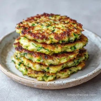 Crispy Zucchini Fritters in 25 Minutes Recipe Card