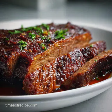 Crockpot Brisket Recipe for Fall-Apart Tender Results Recipe Card