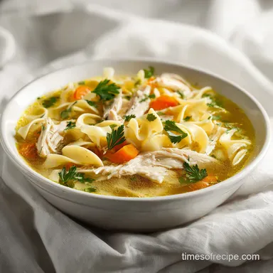 Crockpot Chicken Noodle Soup for 8 Servings