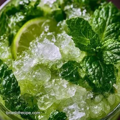 Crushed Ice Mint Drink in 10 Minutes