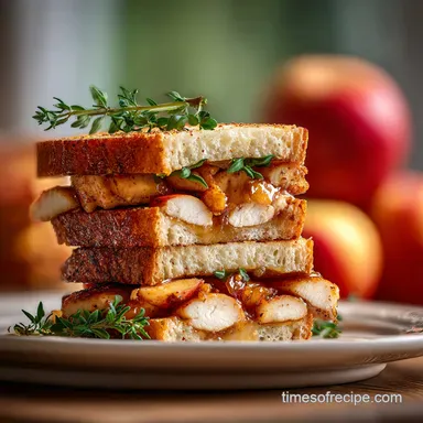 Easy Chicken Apple Sandwich Recipe: Pan-Seared Chicken Recipe Card