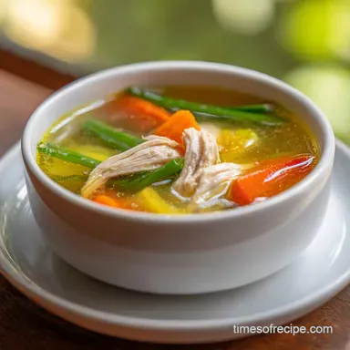Super Easy Chicken Vegetable Soup in 30 Minutes
