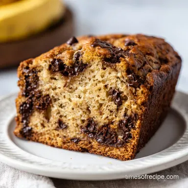 Easy Chocolate Chip Banana Bread: Moist