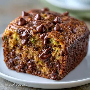 Easy Chocolate Chip Zucchini Bread Loaf