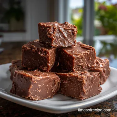 Easy Fudge Recipe: Velvety Chocolate Sets Perfectly Recipe Card