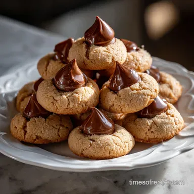 Hershey Kiss Cookies Recipe: Easy Peanut Butter Blossoms Recipe Card