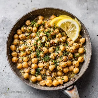 Easy Vegan Recipe with Chickpeas: Creamy Skillet in 15 Minutes