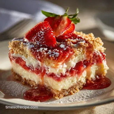 Strawberry Cheesecake Dump Cake: The Easiest 3-Layer Dessert Ever Recipe Card