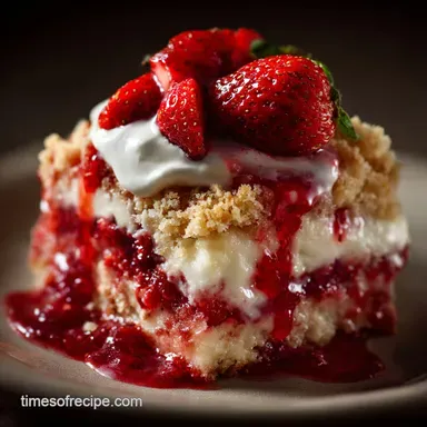 Strawberry Cheesecake Dump Cake: The Easiest 3-Layer Dessert Ever
