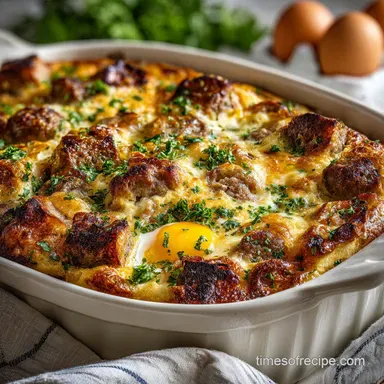 Egg Casserole Recipe with Sausage: Ready in 1 Hour 5 Mins
