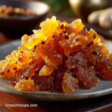 Candied Ginger: The Best Homemade Chewy Sweet-Fiery Recipe Recipe Card