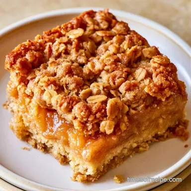 Applesauce Bars with Old-fashioned Oats Recipe Card