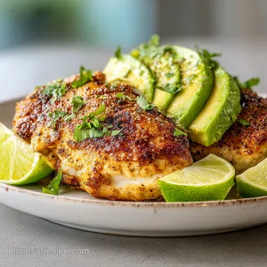 Fiesta Lime Chicken Recipe Oven Baked Recipe Card