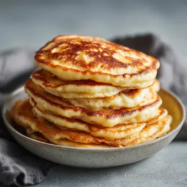 Sourdough Discard Pancakes: Fluffy and Airy for 4 Servings Recipe Card