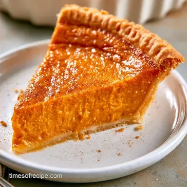 Fresh Pumpkin Dessert for 8 Slices