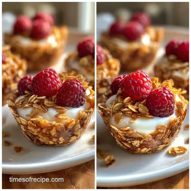 Frozen Yogurt Granola Cups: Shattering Crust Recipe Card