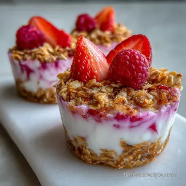 Frozen Yogurt Granola Cups: Shattering Crust