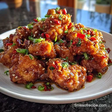 General Tsos Chicken Recipe Alyonas Cooking for 4 Servings Recipe Card
