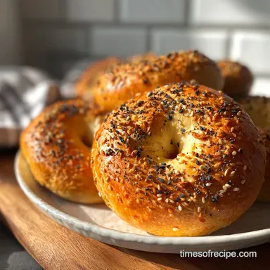 Gluten Free Bagel Recipe with Yogurt | Baked Recipe Card
