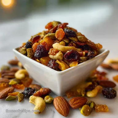 Golden Recipe Deluxe Trail Mix in 20 Minutes Recipe Card