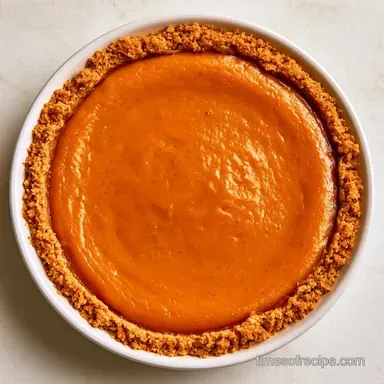 Graham Cracker Pumpkin Pie: Silky Center