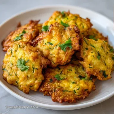 Grated Zucchini Pakoda Recipe: Crispy Recipe Card
