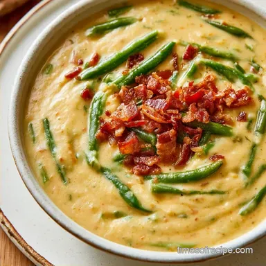 Green Bean Potato Soup with Bacon