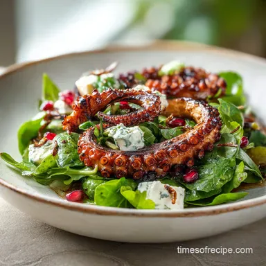 Grilled Octopus Salad Recipe for 4 Servings