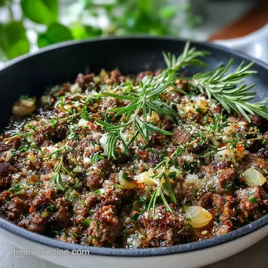 Ground Elk with Garlic and Herbs in 20 Minutes | Oven Baked Recipe Recipe Card