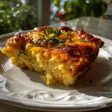 Egg Casserole Recipe with Hashbrowns and Cheese