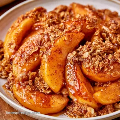 Apple Crisp with Honey Recipe Card