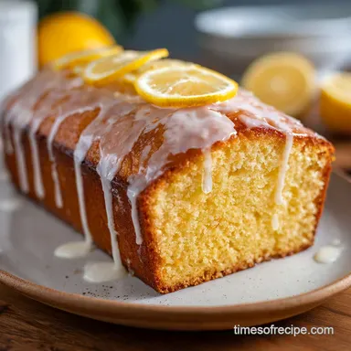 Healthy Greek Yogurt Lemon Loaf Baked in 70 Minutes Recipe Card