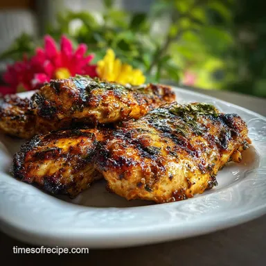 Healthy Grilled Chicken Marinade Ready in 30 Min | Balsamic Recipe Card