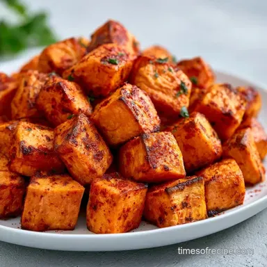 Healthy Roasted Sweet Potato Cubes (40m)