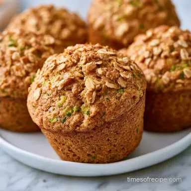 Zucchini Muffins with Oats