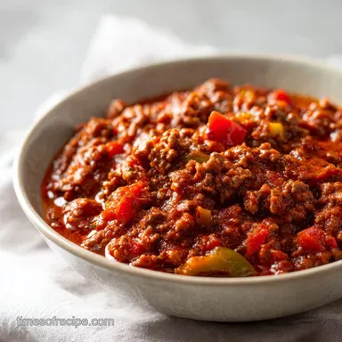 Homemade Chili: Thick and Velvety