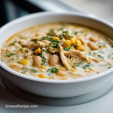 High Protein White Chicken Chili: 30 Min