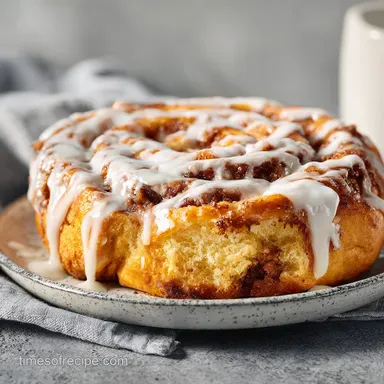 Cinnamon Roll Cake with Cream Cheese Frosting for 12 Servings