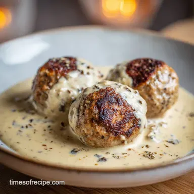 Swedish Meatballs with Creamy Sauce