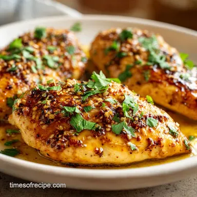 Honey Mustard Chicken Marinade for 4 Servings Recipe Card