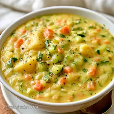 Italian Zucchini Potato Soup: Creamy Recipe Card