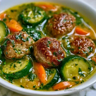 Italian Zucchini Soup with Sausage