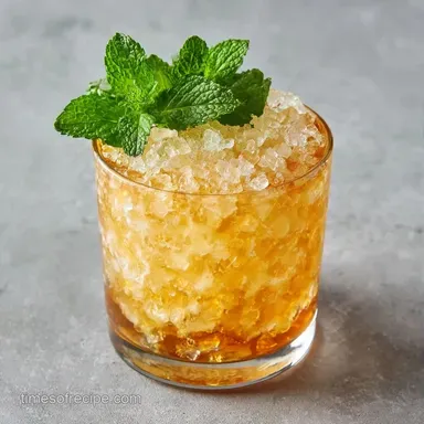 Mint Julep for 12 Servings Recipe Card