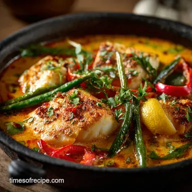 Brazilian Diet Recipe: Lean Fish Moqueca (Healthy, High-Protein Stew) Recipe Card