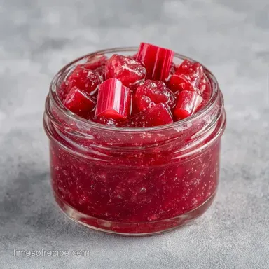 Lemon Rhubarb Jam for 60 Servings Recipe Card
