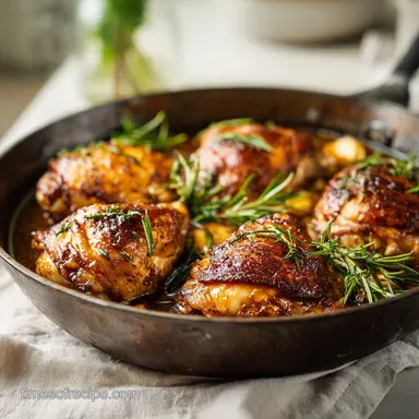 Brown Sugar Garlic Chicken for 4 Servings with Mahogany Glaze Recipe Card