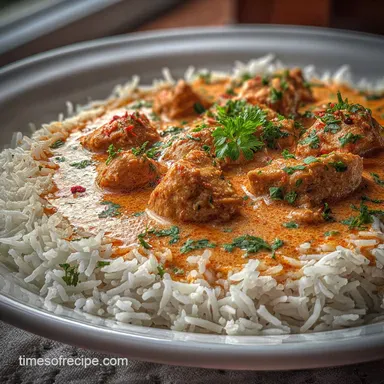 Butter Chicken with Basmati Rice in 30 Minutes